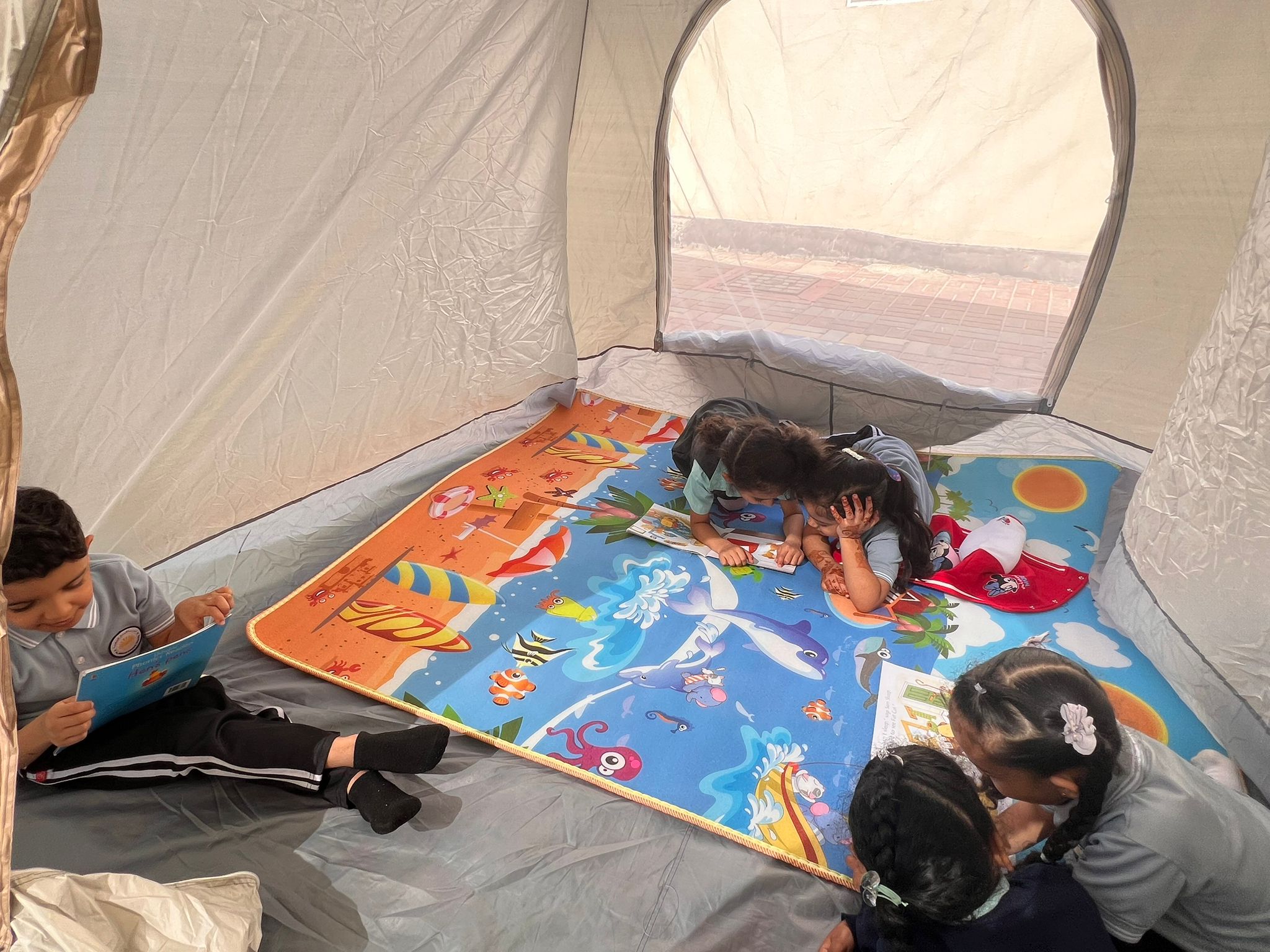 Outdoor Cozy Reading Experience